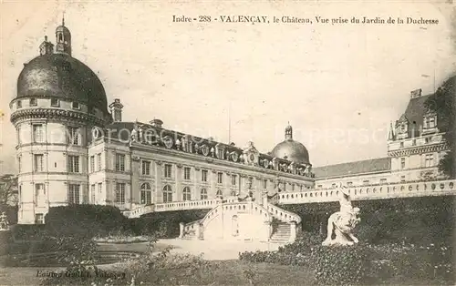 AK / Ansichtskarte Valencay Chateau vue prise du Jardinde la Duchesse Schloss Valencay