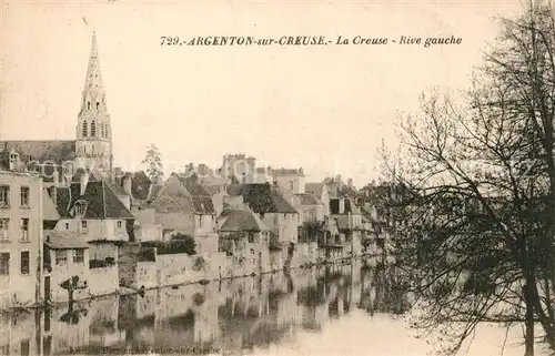 AK / Ansichtskarte Argenton sur Creuse La Creuse rive gauche Argenton sur Creuse