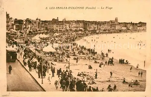 AK / Ansichtskarte Les_Sables d_Olonne La plage Les_Sables d_Olonne