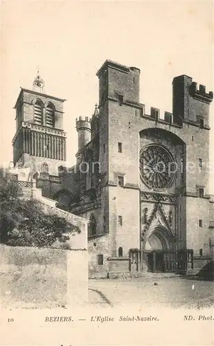 AK / Ansichtskarte Beziers Eglise Saint Nazaire Beziers