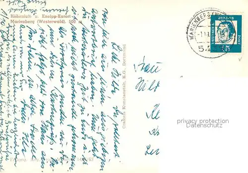 AK / Ansichtskarte Marienberg_Westerwald_Bad Fliegeraufnahme Marienberg_Westerwald_Bad