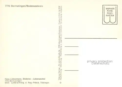 AK / Ansichtskarte Bermatingen Fliegeraufnahme Bermatingen