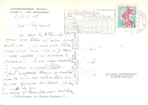 AK / Ansichtskarte Contrexeville_Vosges Fliegeraufnahme  Contrexeville_Vosges