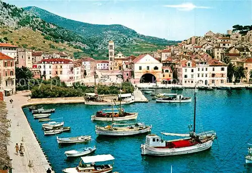 AK / Ansichtskarte Hvar Hafen Hvar