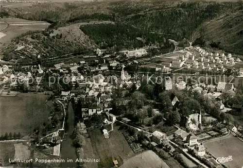 AK / Ansichtskarte Pappenheim_Mittelfranken Fliegeraufnahme Pappenheim Mittelfranken