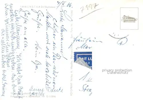 AK / Ansichtskarte Immenstaad_Bodensee Fliegeraufnahme Immenstaad_Bodensee