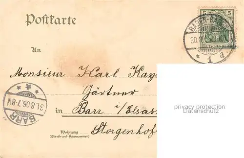 AK / Ansichtskarte Baden Baden Parthie an der Oos Baden Baden