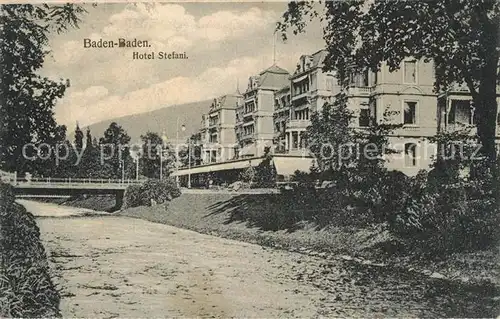 AK / Ansichtskarte Baden Baden Hotel Stefani Baden Baden