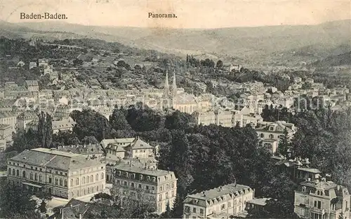 AK / Ansichtskarte Baden Baden Panorama Baden Baden
