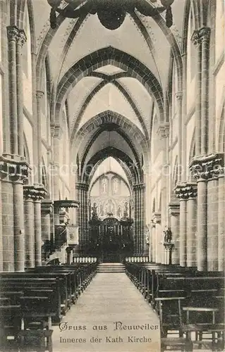 AK / Ansichtskarte Neuweiler_Elsass Kath Kirche Inneres Neuweiler_Elsass