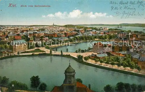 AK / Ansichtskarte Kiel Blick vom Rathausturm Kiel