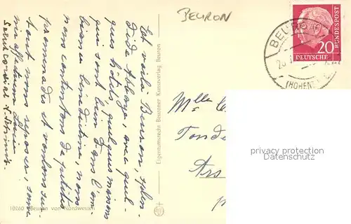 AK / Ansichtskarte Beuron_Donautal Panorama Kloster Beuron Donautal