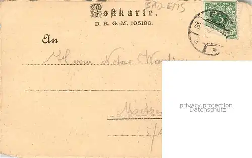 AK / Ansichtskarte Bad_Ems Embser Bad nach Merian im Jahre 1640 Bad_Ems