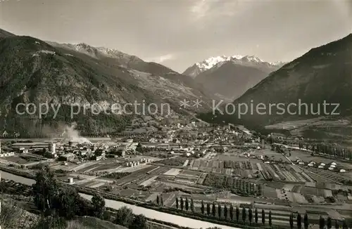 AK / Ansichtskarte Visp mit Mischabel Visp