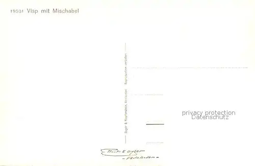 AK / Ansichtskarte Visp mit Mischabel Visp