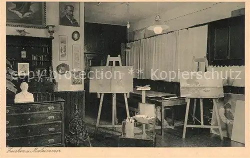 AK / Ansichtskarte Mainz_Rhein Haushaltungsschule St Josefstift Zeichen und Malzimmer Mainz Rhein