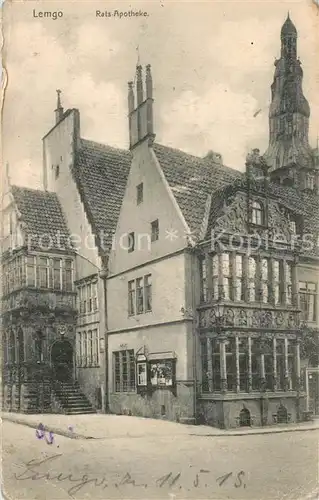 AK / Ansichtskarte Lemgo Rats Apotheke Lemgo