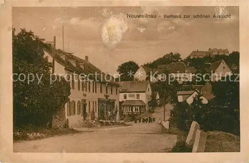 AK / Ansichtskarte Neuweilnau Kurhaus zur schoenen Aussicht Neuweilnau