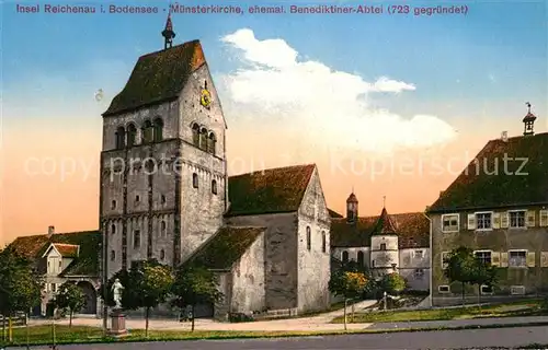 AK / Ansichtskarte Insel_Reichenau Muensterkirche ehem Benediktiner Abtei Insel Reichenau