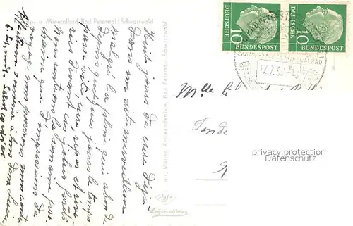 AK / Ansichtskarte Bad_Peterstal Griesbach Ortsansicht Bad_Peterstal Griesbach