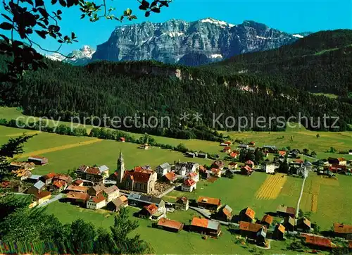 AK / Ansichtskarte Bezau_Vorarlberg Fliegeraufnahme mit Kuenzelspitze und Kanisfluh Bezau Vorarlberg