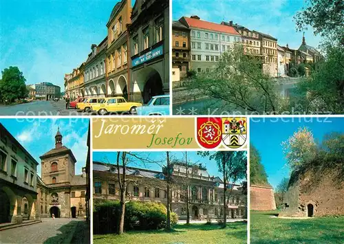 AK / Ansichtskarte Jaromer_CZ Josefov Labe s Upou a Metuji Je prumyslovym Od roku je s ni spojen Josefov Zalozena roku 1780 