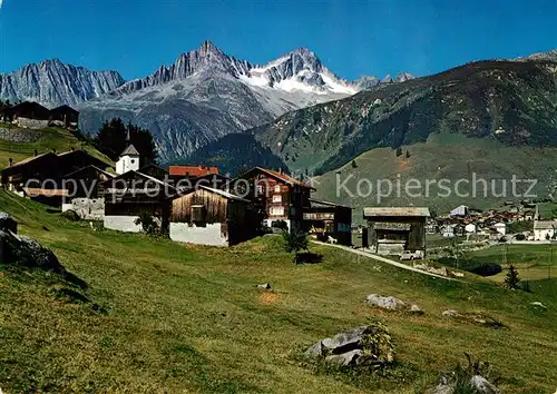Surrein mit Sedrun Crispalt Culmatsch und Piz Nair Surrein