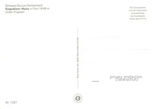 Ftan Engadiner Haus Ftan