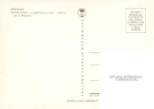 Wroclaw Ostrow Tumski Wroclaw