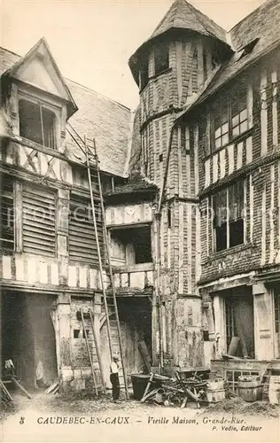 Caudebec en Caux Vieille maison Grande Rue Caudebec en Caux