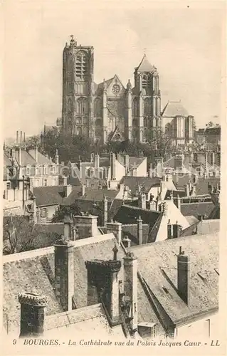 Bourges La Cathedrale vue du Palais Jacques Coeur Bourges