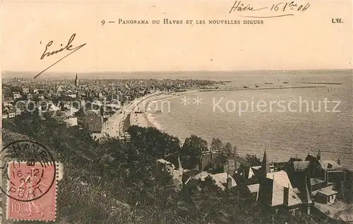 Le_Havre Panorama et les nouvelles digues Le_Havre