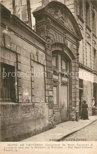 Paris Hotel de Laffemas Rue Saint Julien le Pauvre Paris