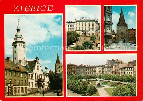 AK / Ansichtskarte Ziebice Ratusz Hotel Minjski Brama Paczkowska Plac 15 Grudnia Ziebice