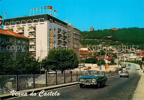 AK / Ansichtskarte Viana_do_Castello Strassenpartie mit Hotel Viana_do_Castello