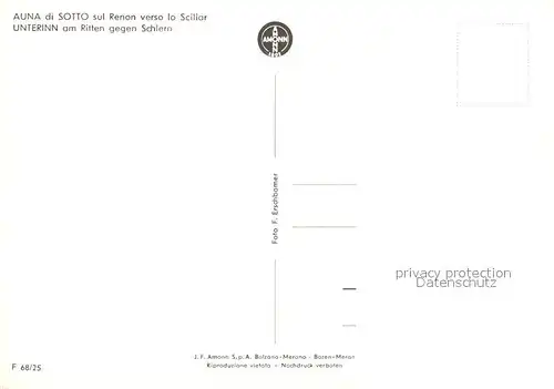 AK / Ansichtskarte Unterinn_am_Ritten_Suedtirol mit Schlern Unterinn_am