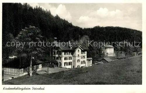 AK / Ansichtskarte Steinabad Kindererholungsheim Steinabad
