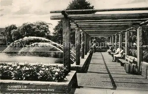 AK / Ansichtskarte Gladbeck Springbrunnenanlage Jovy Platz Gladbeck