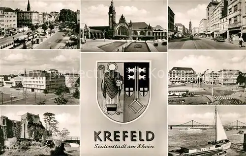 AK / Ansichtskarte Krefeld Hauptpostamt Hafen Stadtansichten Krefeld