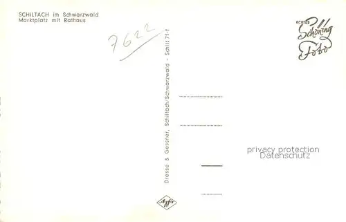 AK / Ansichtskarte Schiltach Marktplatz Rathaus Schiltach