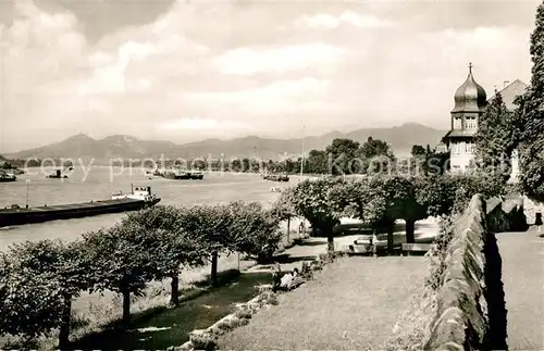 AK / Ansichtskarte Unkel_Rhein Rheinanlagen Siebengebirge Unkel Rhein