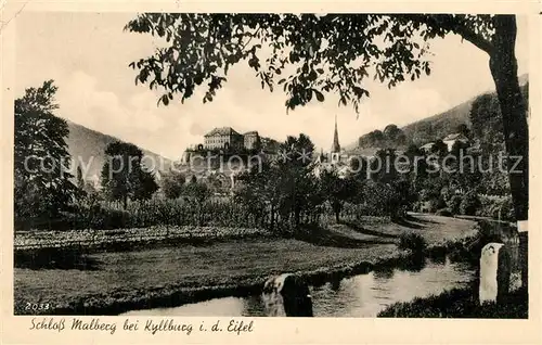 AK / Ansichtskarte Kyllburg_Rheinland Pfalz Schloss Malberg Kyllburg_Rheinland Pfalz