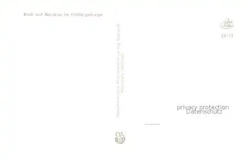 AK / Ansichtskarte Neubau_Oberfranken Panorama Neubau Oberfranken