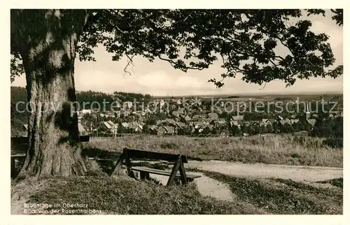 AK / Ansichtskarte Braunlage Panorama von der Rosenthalbank Braunlage