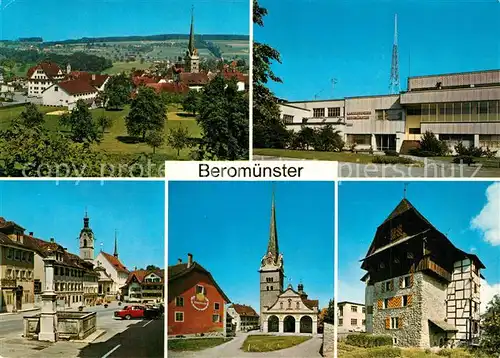Beromuenster Flecken Landessender Pfarrkirche Stiftskirche Heimatmuseum Beromuenster