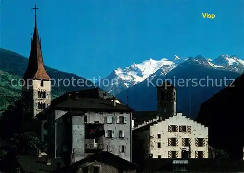 Visp mit Balfrin und Mischabel Visp