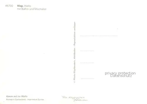 Visp mit Balfrin und Mischabel Visp