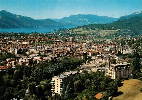 Aix les Bains Vue generale sur la Ville et le Lac du Bourget Aix les Bains