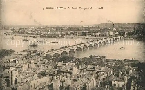 Bordeaux Vue generale Pont Bordeaux