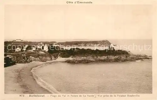 Rotheneuf Plage du Val et Pointe de la Varde vue prise de la Pension Boudeville Rotheneuf